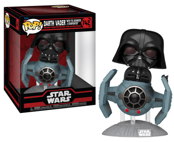 STAR WARS DARKSIDE - POP Ride DLX N° 742 -Tie Advanced avec Dark Vador – Image 2