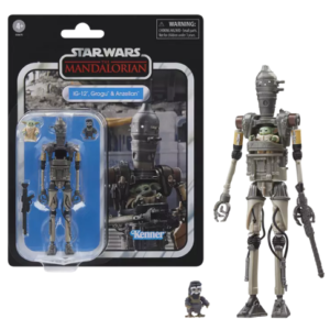 THE MANDALORIAN - IG-12, Grogu & Anzellan- Figurine Vintage collection